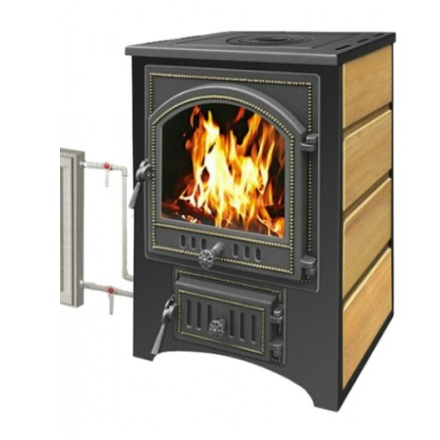 Печь-камин Везувий ПК-02 (205) с плитой и т/о песчаник 12 кВт Амазонка бай фото в Витебске