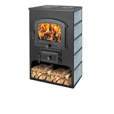 Печь-камин Везувий ПК-03 (224) с плитой талькохлорит 12 кВт Амазонка бай фото в Витебске