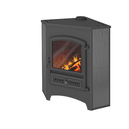 Камин ЭТНА (БКД) угловой Антрацит ф115 мм купить в Витебске