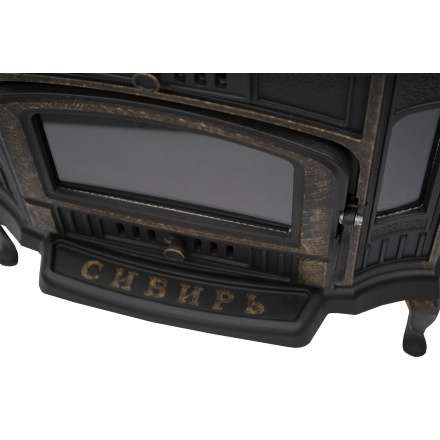 Стильная печь-камин Сибирь 10 чугунная Фото в Витебске