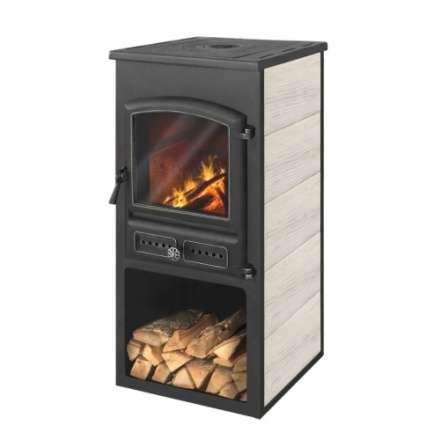 Печь-камин ЭТНА (БКД) с плитой Амазонка бай фото в Витебске