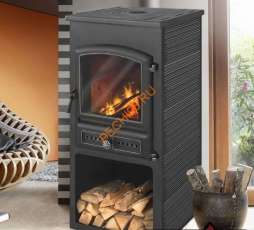 Печь-камин ЭТНА (БКД) с плитой и теплообменником фото в Витебске