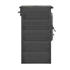 Печь со стеклом ЭТНА (БКД) с плитой и ТО в интерьере фото в Витебске