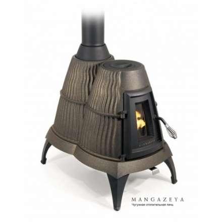 Отопительная печь Термофор Мангазея, чёрная бронза Амазонка бай фото в Витебске