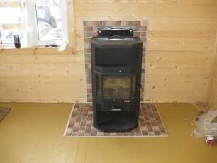 Купить большой камин с шамотом Мета-Бел Ангара-Аква в Витебске фото в Витебске