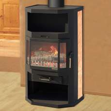 Купить стильный камин с шамотом Мета-Бел Ангара-Аква в Витебске фото в Витебске