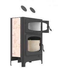 Печь-камин с шамотом Бавария Эко с духовкой и плитой в Витебске