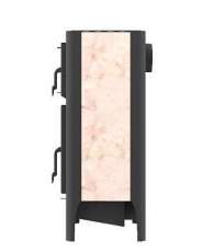 Печь-камин со стеклом Бавария Эко с духовкой и плитой фото в Витебске