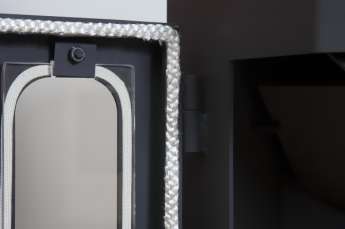 Стальной недорогой камин Бавария призматик пристенно-угловой фото в Витебске