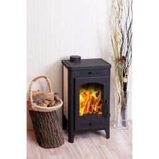 Недорогой стальной камин со стеклом Бавария фото в Витебске