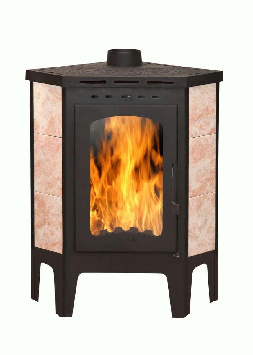 Печь-камин Бавария угловая с плитой купить в Витебске