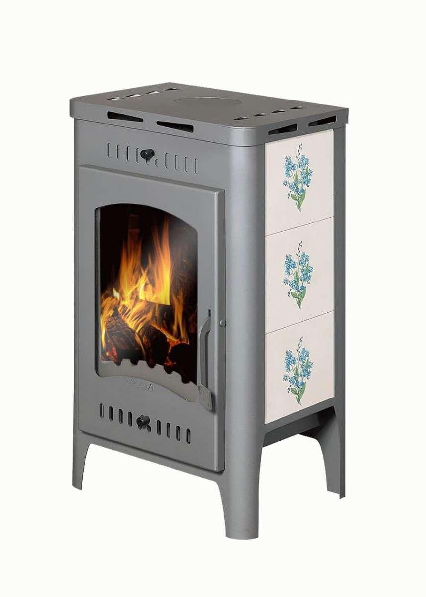 Печь-камин Бавария Оптима Незабудка Амазонка бай фото в Витебске