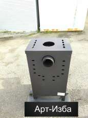 Недорогой камин со стеклом Бавария Оптима с плитой фото в Витебске