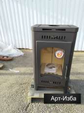 Недорогой камин со стеклом Бавария Оптима с плитой фото в Витебске