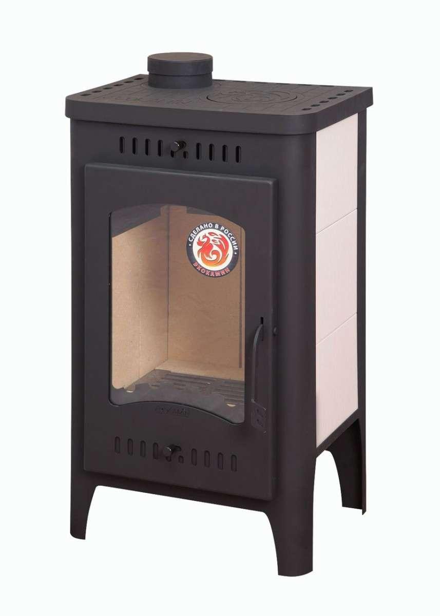 Печь-камин Бавария Оптима с плитой Амазонка бай фото в Витебске
