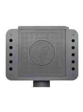 Стальной камин БАВАРИЯ ЭКО с плитой одна конфорка фото в Витебске