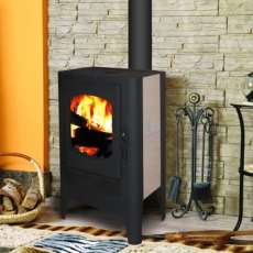 Красивый камин БАВАРИЯ ЭКО с плитой одна конфорка фото в Витебске