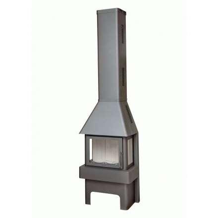 Печь-камин Бавария три стекла графит Амазонка бай фото в Витебске