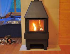 Недорогой камин Бавария три стекла графит фото в интерьере в Витебске