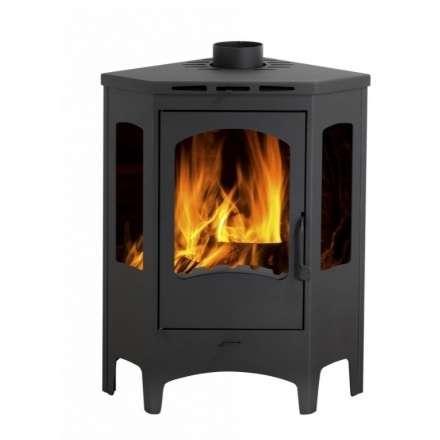 Печь-камин Бавария панорама угловая Амазонка бай фото в Витебске