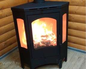 Недорогой камин со стеклами Бавария панорама угловая фото в Витебске