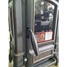 Печь-камин чугунный FireWay Bruno в интерьере патина медь Амазонка бай фото в Витебске