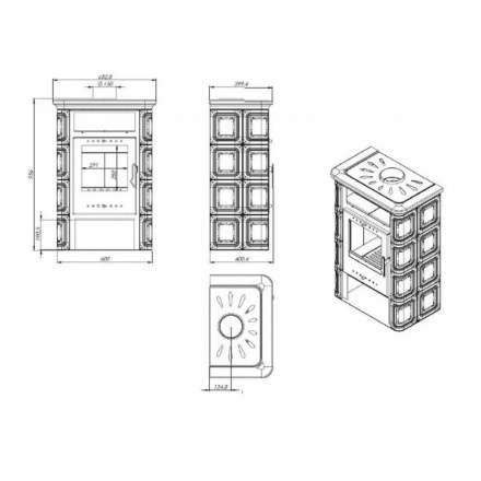 Купить Печь-камин Печь-камин NORDflam Vera чугун в Витебске Амазонка бай фото в Витебске