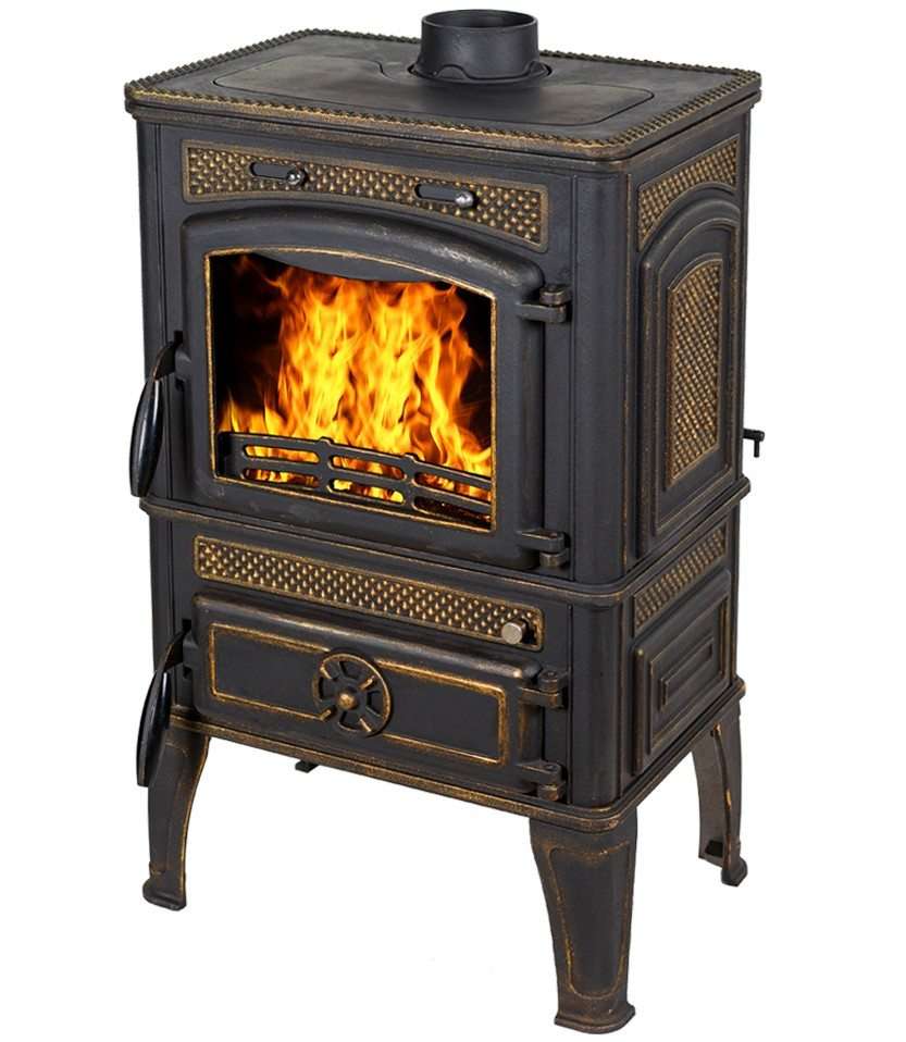 Печь-камин FireWay Dacha патина бронза Амазонка бай фото в Витебске