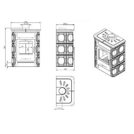 Купить Печь-камин NORDflam Sentra в Витебске Амазонка бай фото в Витебске
