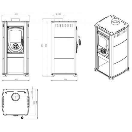 Купить Печь-камин NORDflam Fokus в Витебске Амазонка бай фото в Витебске