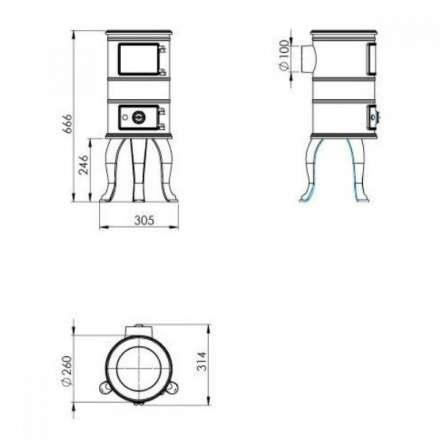 Купить Печь-камин NORDflam Ermis в Витебске Амазонка бай фото в Витебске
