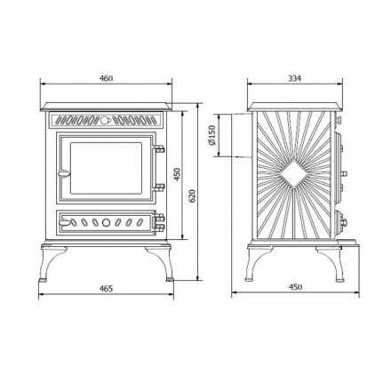 Купить Печь-камин Kawmet P3 (7.4 кВт) EKO в интерьере чугунный в Витебске фото в Витебске