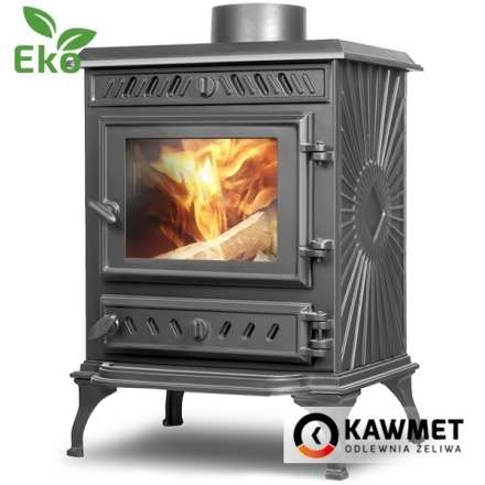 Купить Печь-камин Kawmet P3 (7.4 кВт) EKO в интерьере чугунный в Витебске фото в Витебске