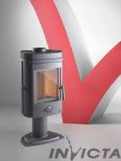 Печь-камин чугунный Invicta Mesnil в интерьере Амазонка бай фото в Витебске