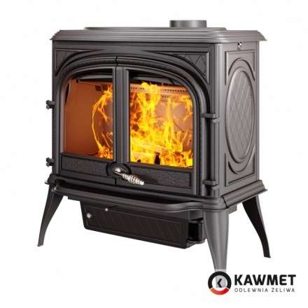 Печь-камин KAWMET Premium ARES S7 (11,3 кВт) Амазонка бай фото в Витебске