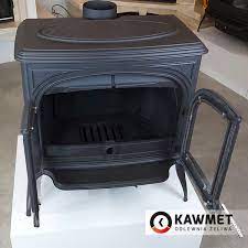 Купить Печь-камин KAWMET Premium ARES S7 (11,3 кВт) в интерьере чугунный в Витебске фото в Витебске