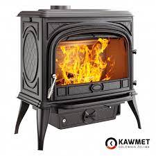 Купить Печь-камин KAWMET Premium SPHINX S6 (13,9 kW) в интерьере чугунный в Витебске фото в Витебске