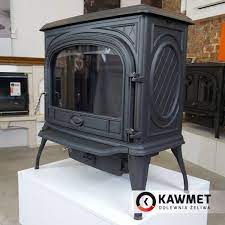 Купить Печь-камин KAWMET Premium SPHINX S6 (13,9 kW) в интерьере чугунный в Витебске фото в Витебске