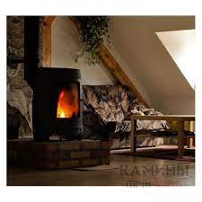 Печь-камин чугунный Invicta La Borne 2 в интерьере Амазонка бай фото в Витебске