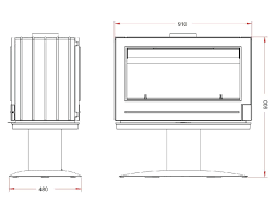 Купить Печь-камин Invicta Nelson чугунная в Витебске в Витебске