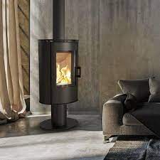 Купить Печь-камин на подставке Kratki KOZA/AB/S/N/DR в интерьере в Витебске Амазонка бай фото в Витебске