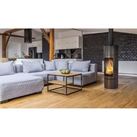 Купить Печь-камин Kratki Antares стальной в интерьере в Витебске Амазонка бай фото в Витебске