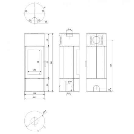Купить Печь-камин Kratki Antares стальной в интерьере в Витебске Амазонка бай фото в Витебске