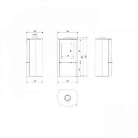 Купить Печь-камин Kratki Falcon 9 в Витебске