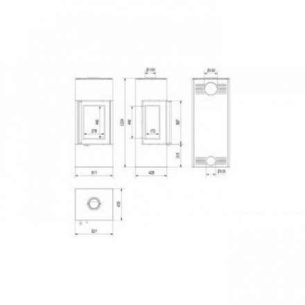 Купить Печь-камин Kratki THOR 8 View в Витебске Амазонка бай фото в Витебске