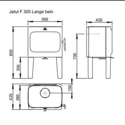 Чугунная печь камин Jotul F 305 LL WHE в Витебске