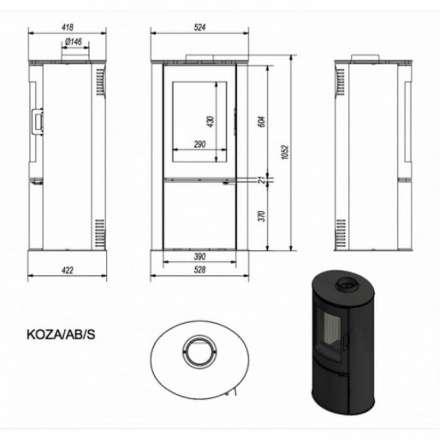 Купить Печь-камин Kratki Koza/AB/S/DR в Витебске Амазонка бай фото в Витебске