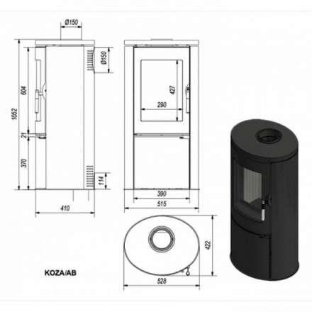 Купить Печь-камин Kratki Koza/AB в Витебске Амазонка бай фото в Витебске