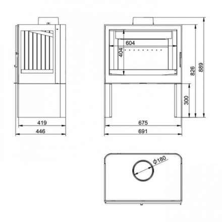 Купить Печь-камин KFD STO M 14 в интерьере чугунная в Витебске в Витебске