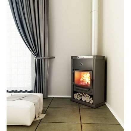 Недорогой камин Теплодар ОВ-140 (угловой) фото в интерьере в Витебске